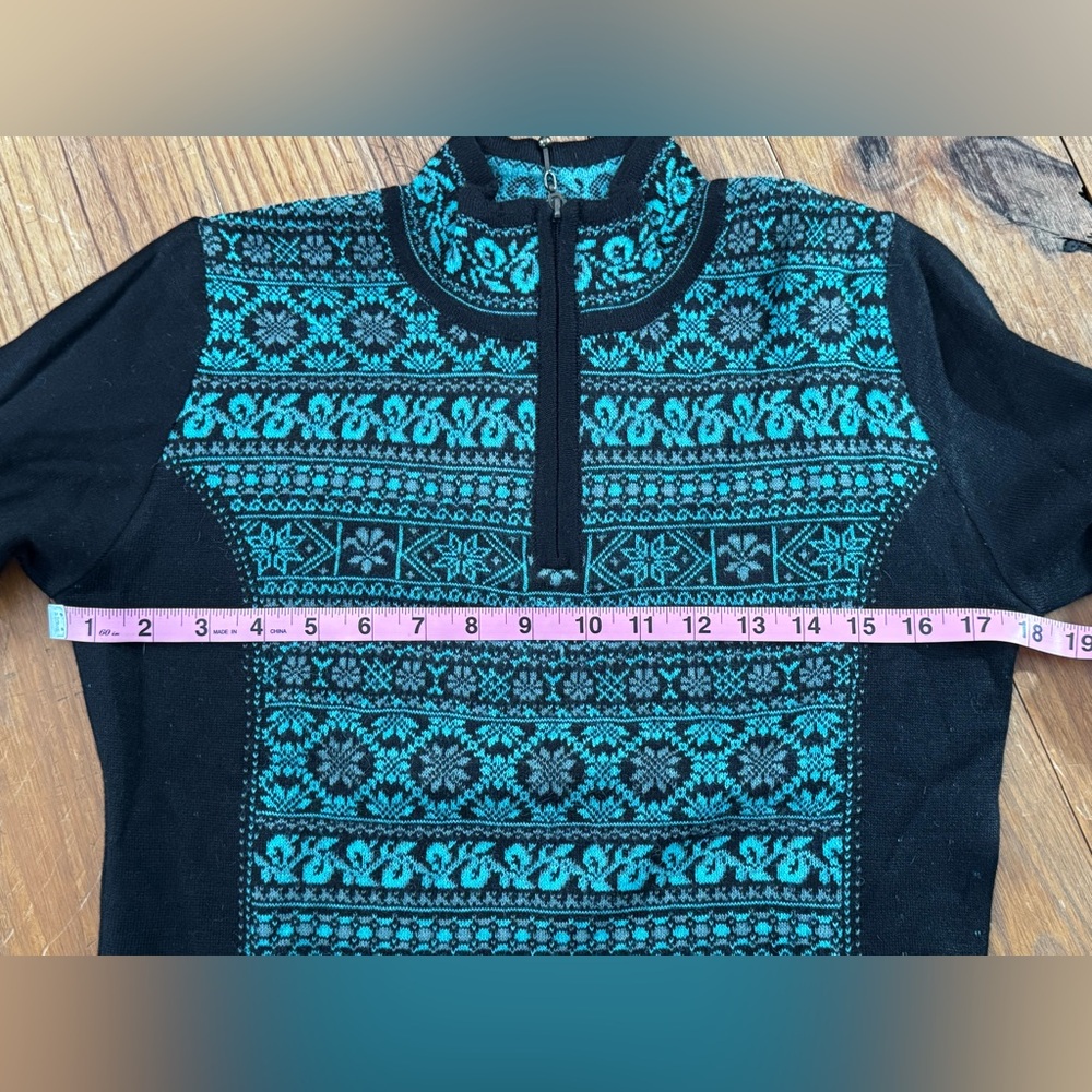 Alpaca Imports zip neck sweater size S - Picture 6 of 6